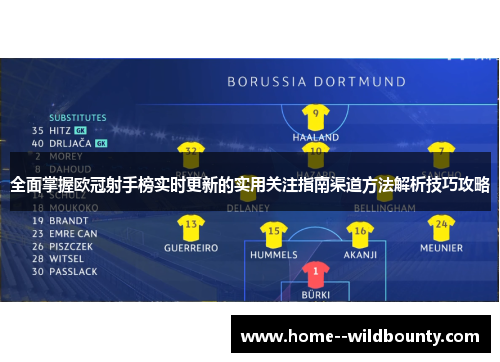 全面掌握欧冠射手榜实时更新的实用关注指南渠道方法解析技巧攻略